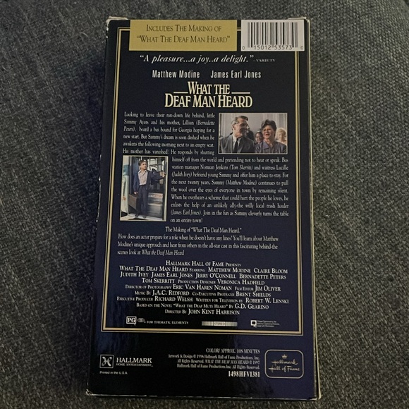 Hallmark Hall of Fame: What The Dead Man Heard (VHS) - Picture 2 of 2